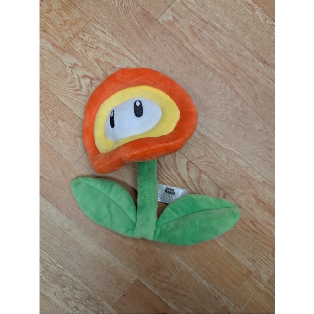 Super Mario Fire Flower 6" Plush Nintendo Officially Licensed